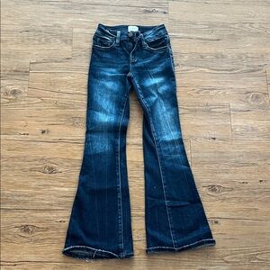 BKE Women's Flare Jeans - Dark Indigo